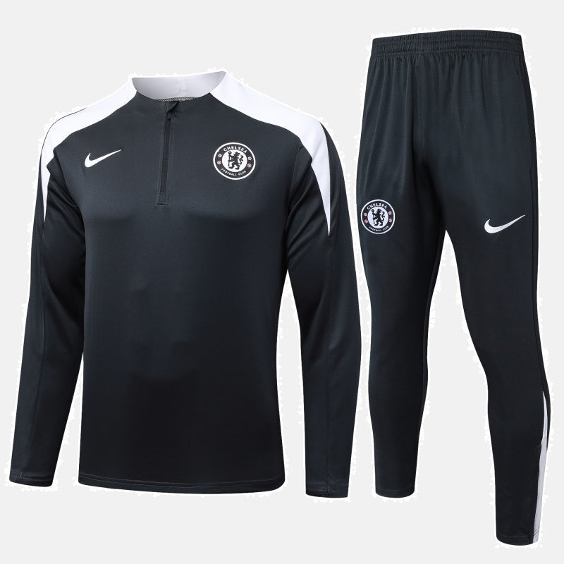 Chelsea Pre-Match Black Tracksuit 2025/26
