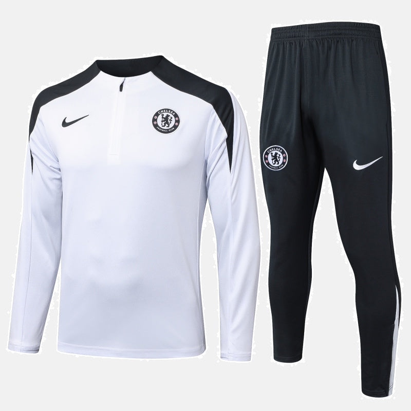 Chelsea Pre-Match White Tracksuit 2025/26