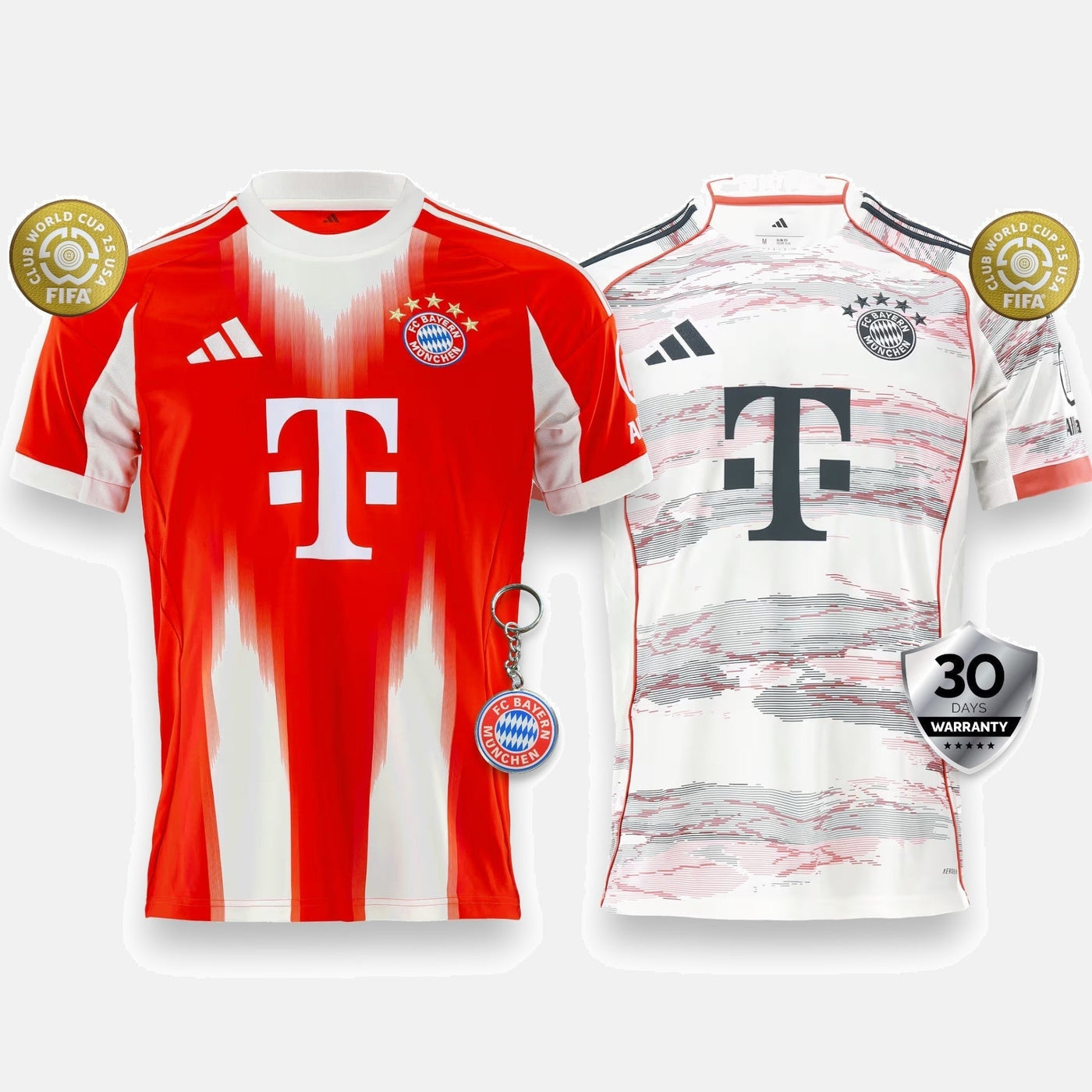 Combo Bayern Munich Home + 2025/26 Away Jersey