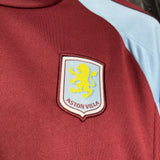 Aston Villa 2024/25 Home Kids Kit Jersey