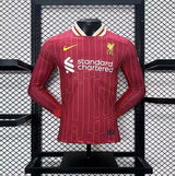 Liverpool Player 2024/25 Home Jersey Long Sleeve