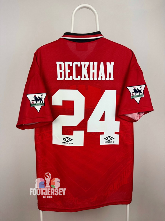 David Beckham - Manchester United 1995/96 Home Jersey 󠁧󠁢󠁥󠁮󠁧󠁿
