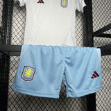 Aston Villa 2024/25 Away Kids Kit Jersey