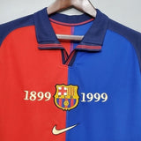 Barcelona 100 Years 1999 Retro Jersey Blue and Claret