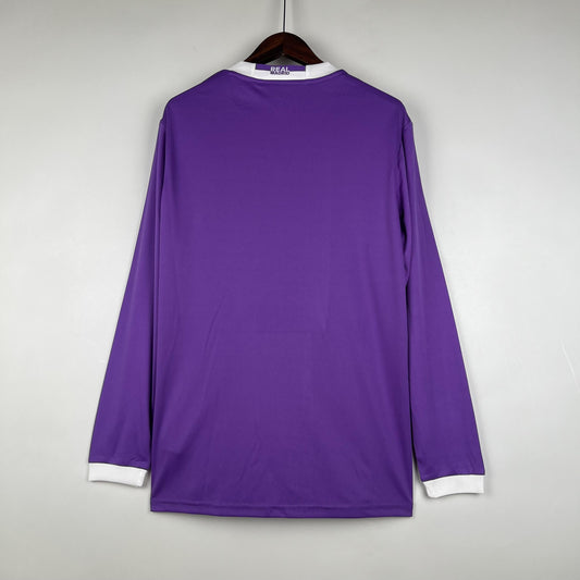 Real Madrid 2016/17 Away Retro Jersey - Long Sleeve