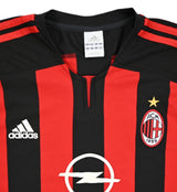 AC Milan 2003/04 Home Jersey - Long Sleeve Retro Version