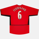 Manchester United 2002/03 Home Retro Jersey - Ferdinand #6
