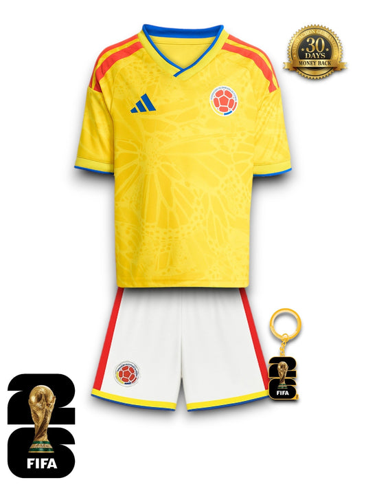 Kids Kit Colombia World Cup 2026 Jersey