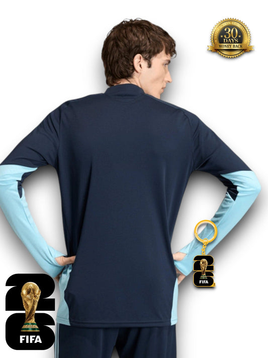 Argentina World Cup 2026 Half-Zip Training Suit Set Blue Jersey
