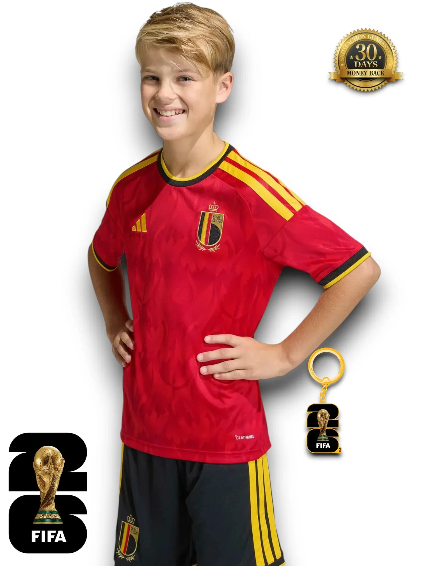 Kids Kit Belgium World Cup 2026 Jersey