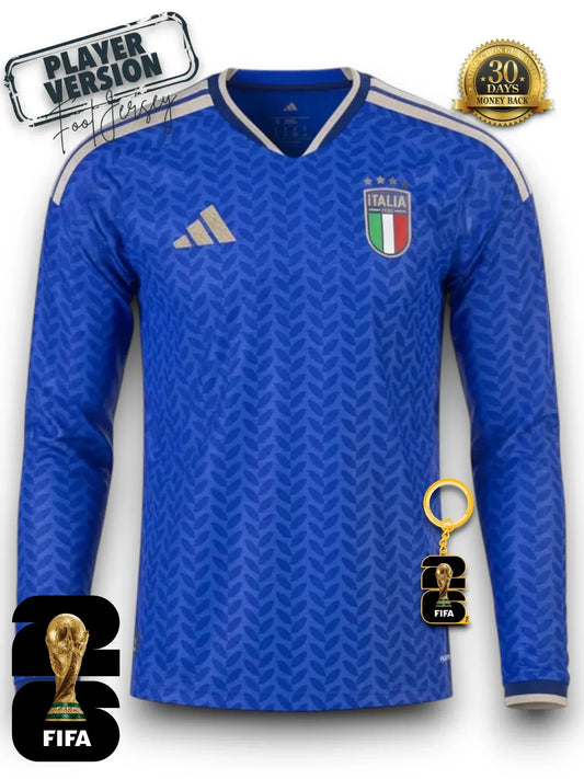 Italy World Cup 2026 Jersey - Player Version - Long Sleeve