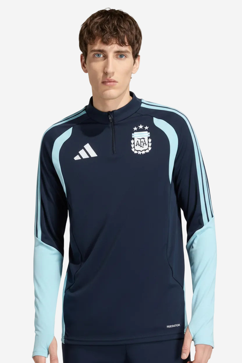 Argentina Mundial 2026 Conjunto de Entrenamiento Chándal Media Cremallera Camiseta Azul