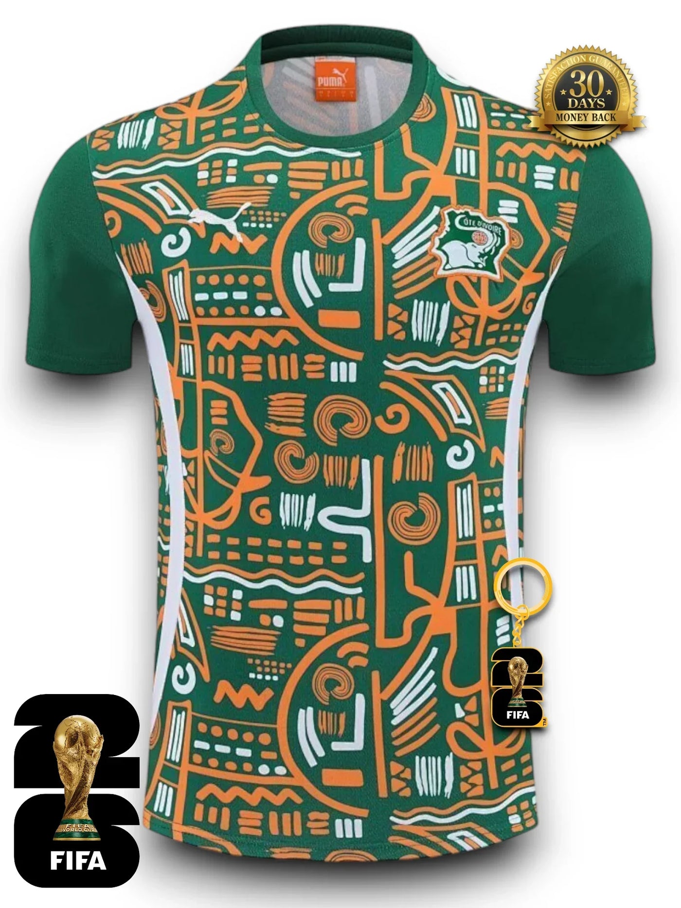 Camiseta de entrenamiento de Costa de Marfil para el Mundial 2026