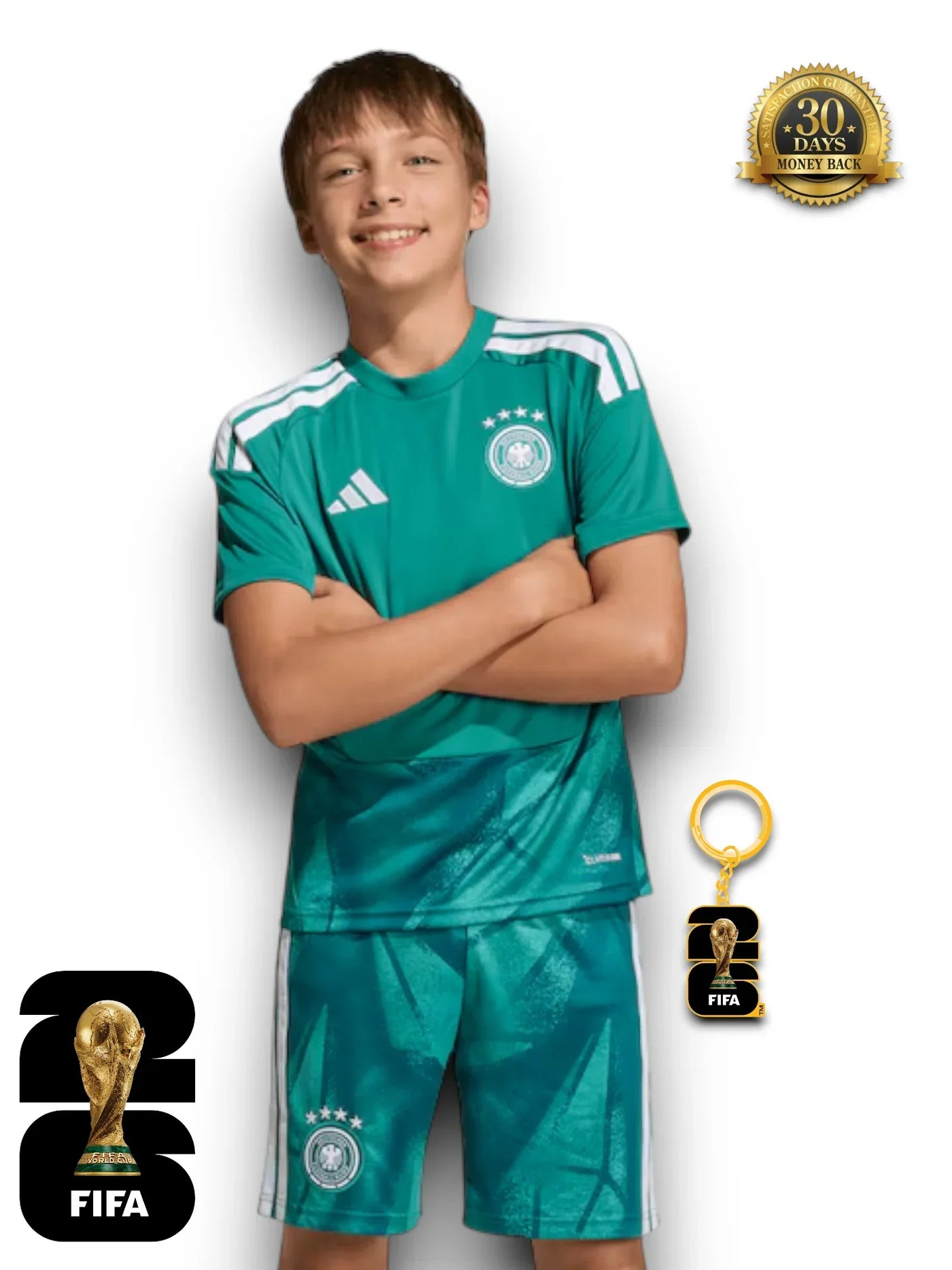Kids Kit Germany World Cup 2026 Goalkeeper Jersey