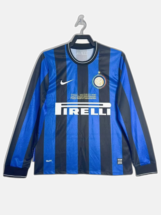Inter Milan 2010 Home Jersey - Long Sleeve Retro Version