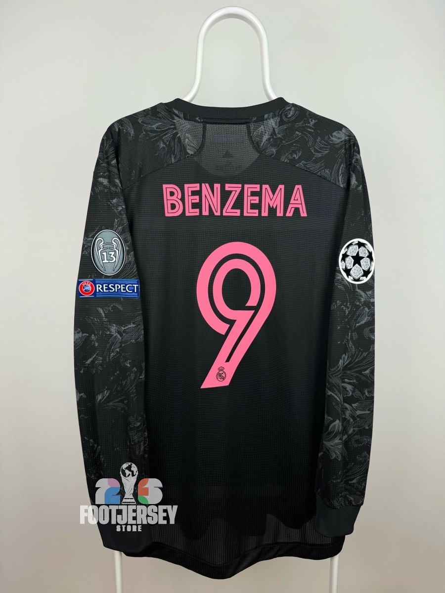 Karim Benzema - Real Madrid 2020/21 Away Jersey - Player Version