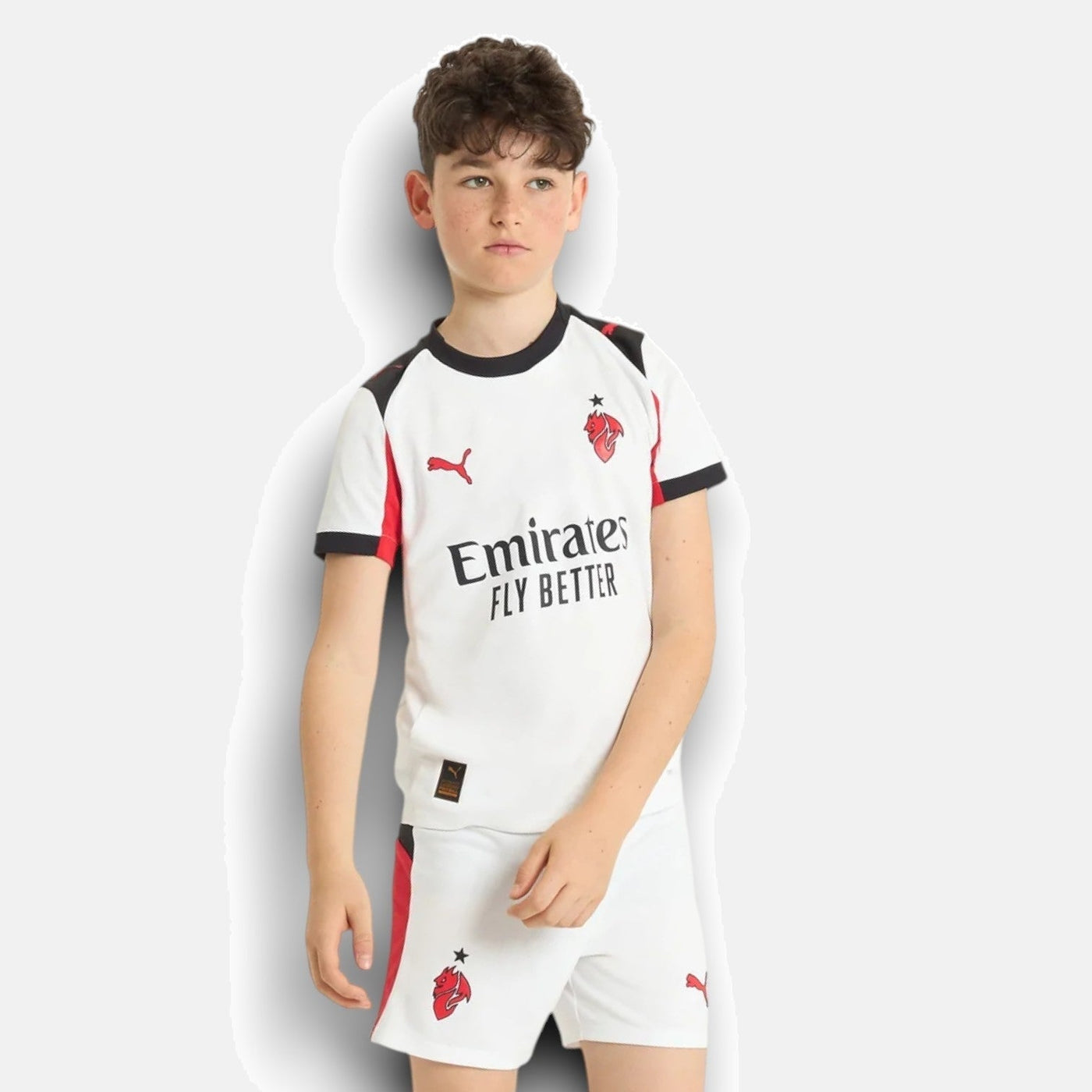 AC Milan 2025/26 Away Kids Kit Jersey