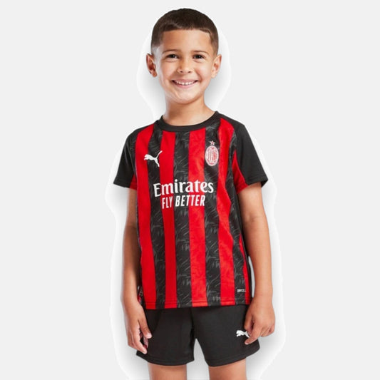 AC Milan 2025/26 Home Kids Kit Jersey