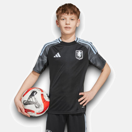 Aston Villa 2025/26 Away Kids Kit Jersey