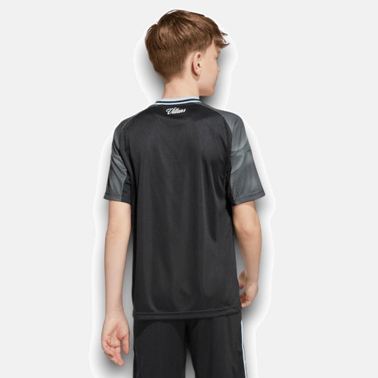 Aston Villa 2025/26 Away Kids Kit Jersey