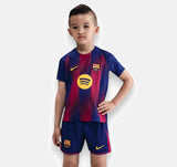 Barcelona 2025/26 Home Kids Kit Jersey
