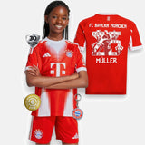Kids Bayern Munich 2025/26 Home Jersey - Müller Special Edition