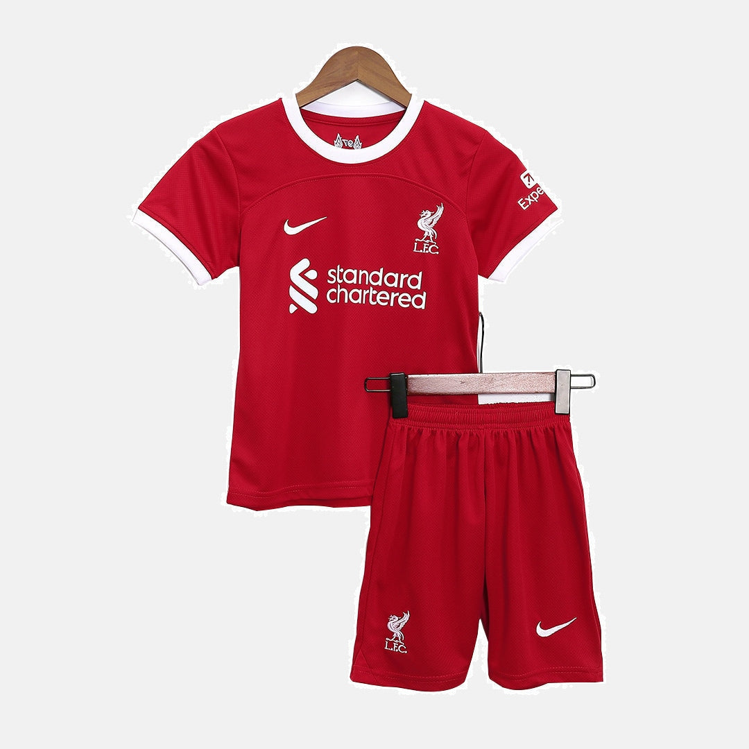 Liverpool 2023/24 Home Kids Kit Jersey