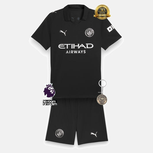 Manchester City 2025/26 Away Kids Kit Jersey