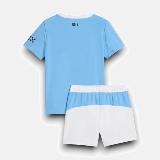 Manchester City 2025/26 Home Kids Kit Jersey