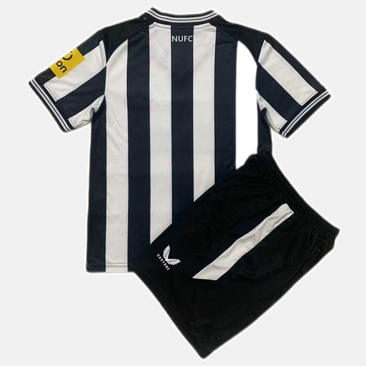 Newcastle United 2023/24 Home Kids Kit Jersey - Black and White