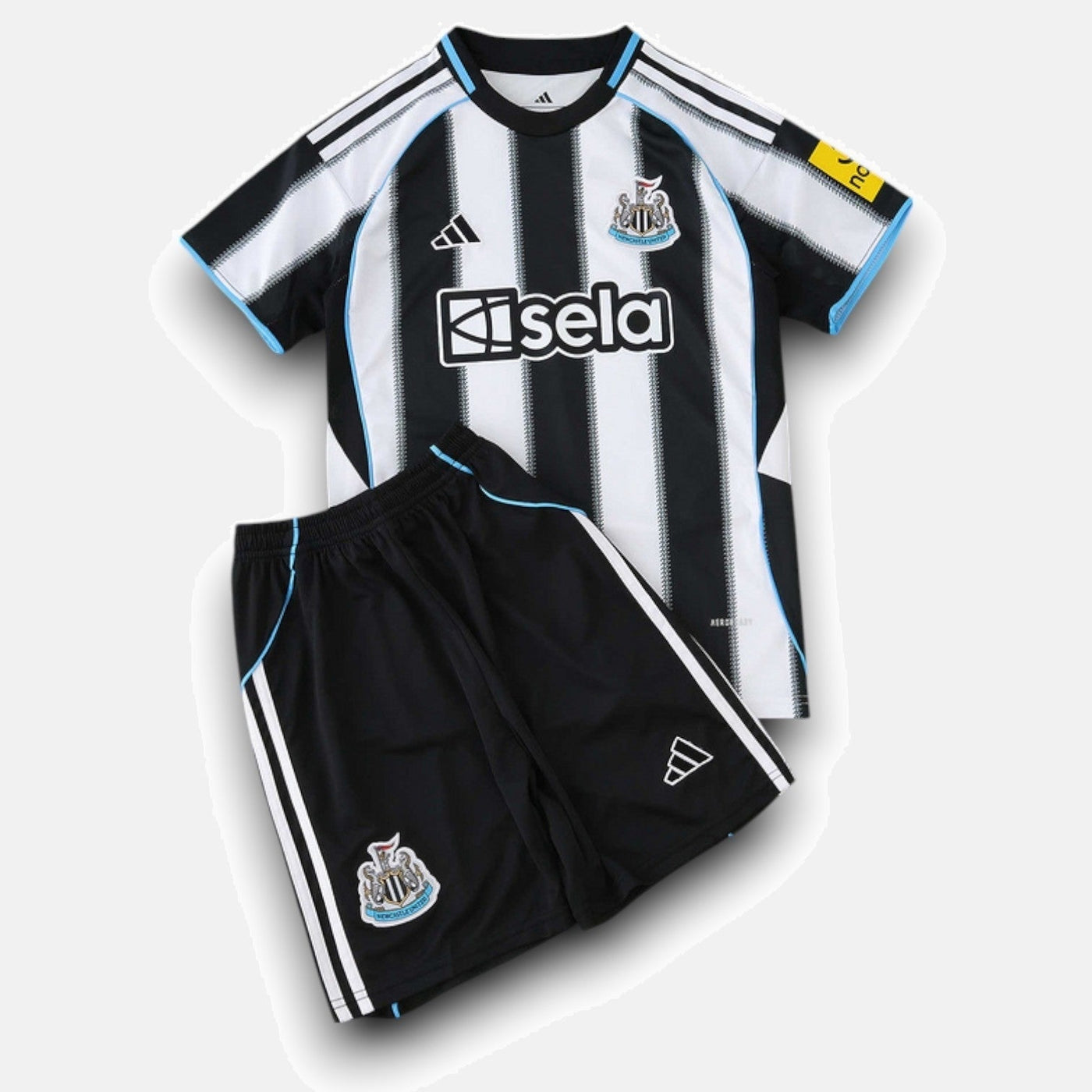 Newcastle United 2025/26 Home Kids Kit Jersey