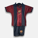 Kids Travis Scott x FC Barcelona Retro Kit 2000/01 Home Skeleton Jersey