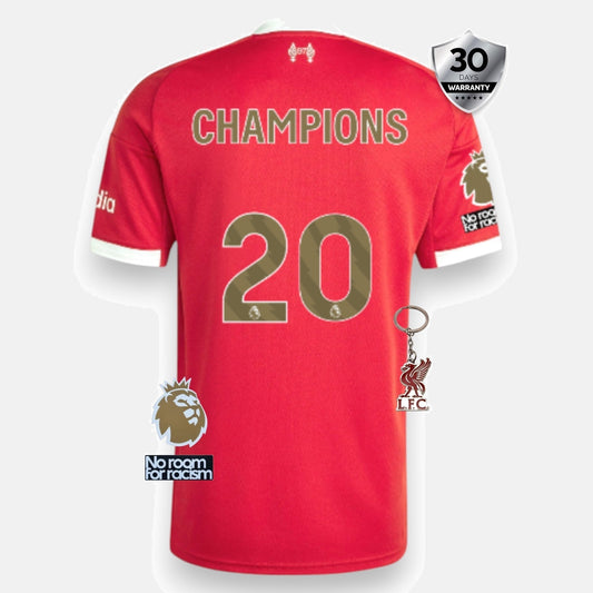 Liverpool 2025/26 Home Jersey - CHAMPIONS #20