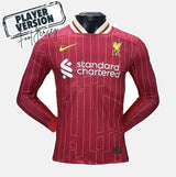 Liverpool Player 2024/25 Home Jersey Long Sleeve