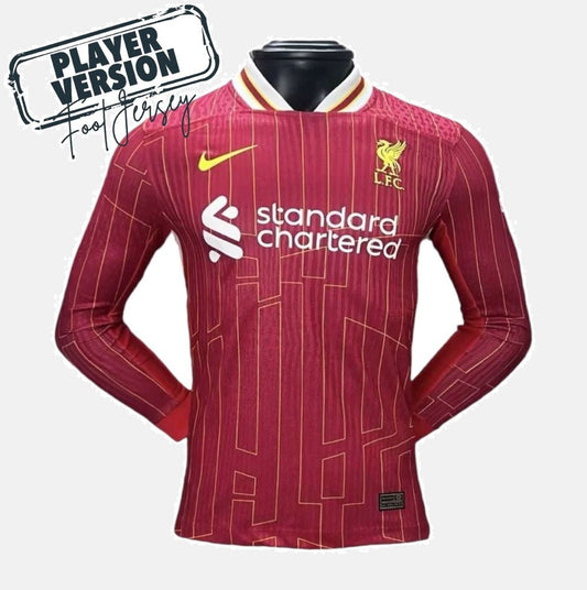 Liverpool Player 2024/25 Home Jersey Long Sleeve