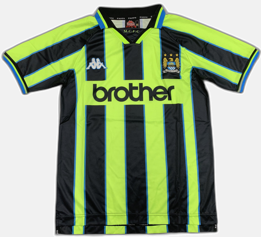 Manchester City 1998/99 Away Jersey - Retro Version