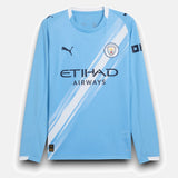 Manchester City 2025/26 Home Jersey Long Sleeve