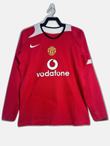 Manchester United 2005/06 Home Jersey - Long Sleeve Retro Version