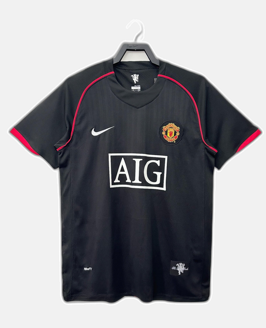 Manchester United 2007/08 Black Away Jersey - Retro Version