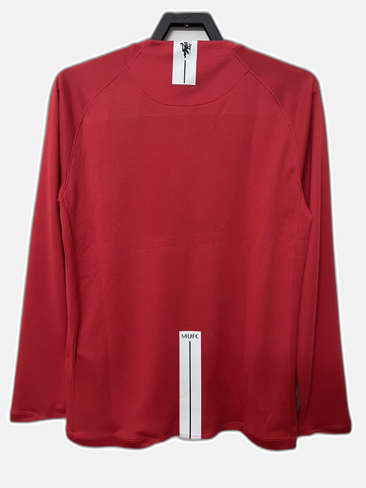 Manchester United 2007/08 Home Jersey - Long Sleeve Retro Version