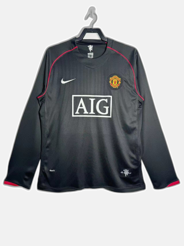 Manchester United 2007/08 Away Jersey - Long Sleeve Retro Version
