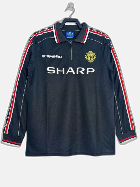 Manchester United 1998 Goalkeeper Jersey - Black - Retro Version