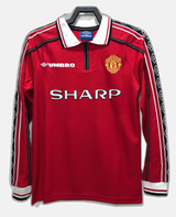 Manchester United 1998 Home Jersey - Long Sleeve Retro Version