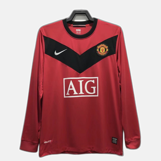 Manchester United 2010 Home Jersey - Long Sleeve Retro Version