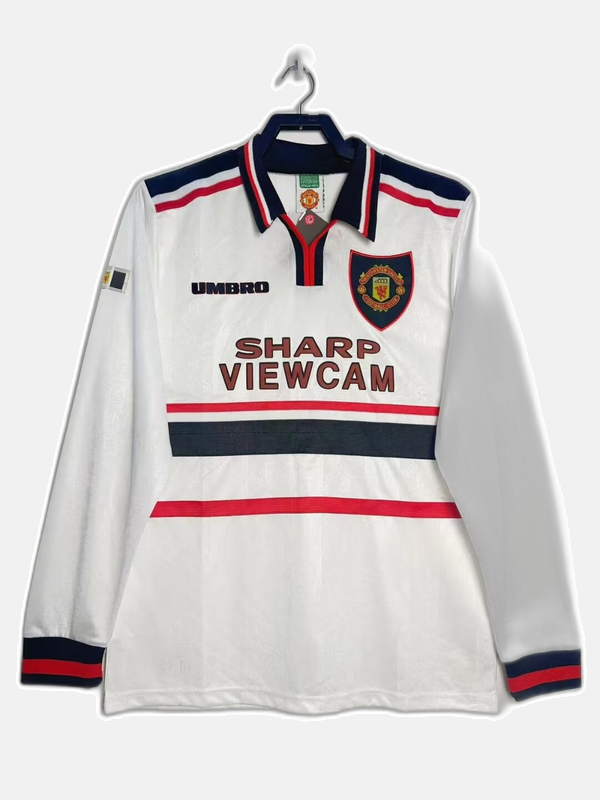 Manchester United 1998/99 Away Jersey - Long Sleeve Retro Version