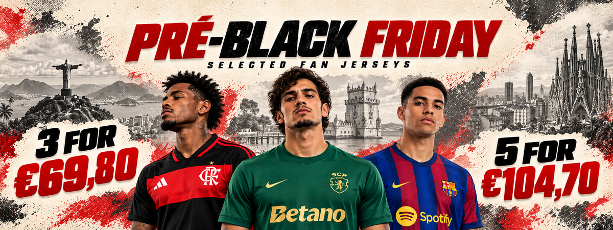 Pré-Black Friday. Selected jerseys: 3 for €69.80, 5 for €104.70.