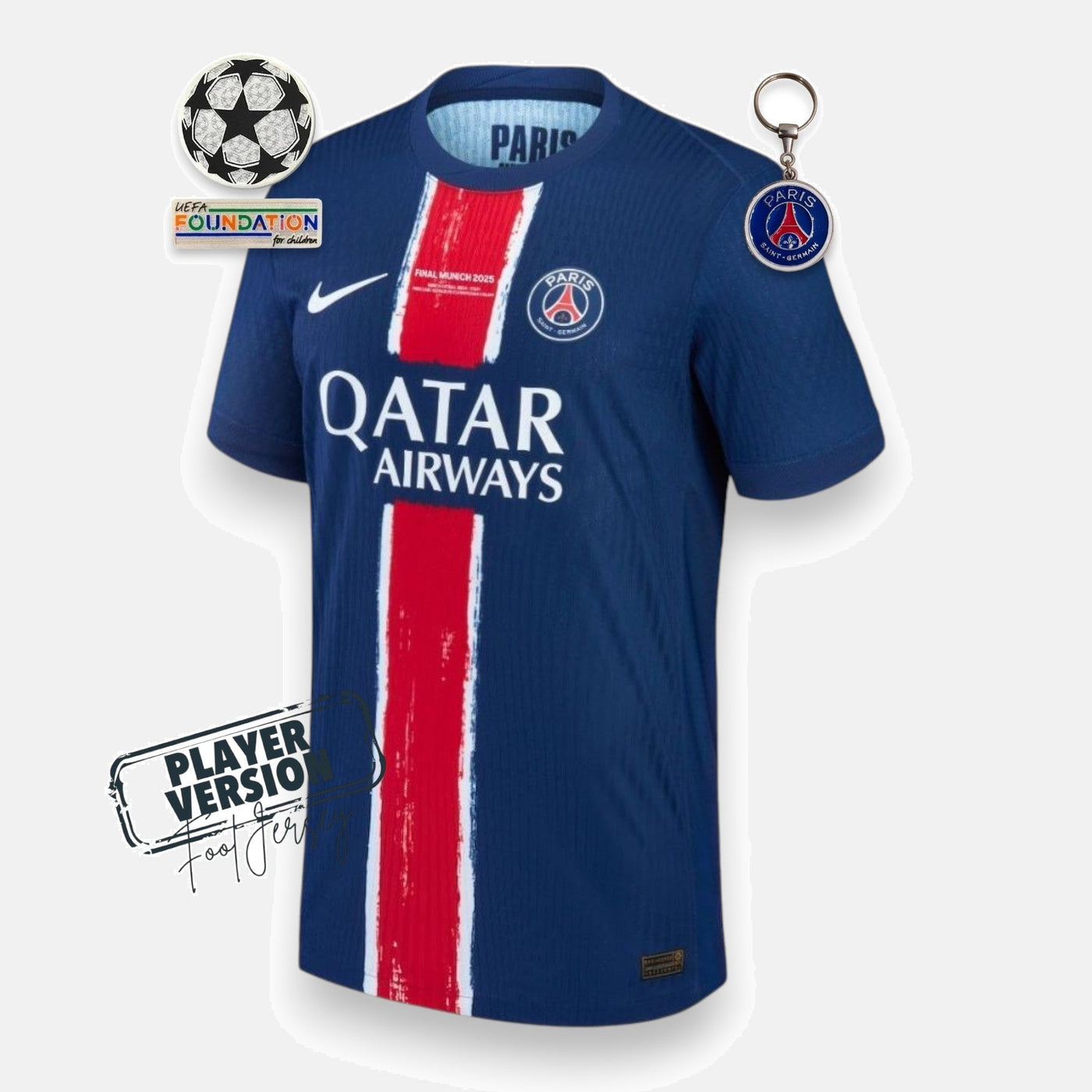 Paris Saint-Germain 2025 Home Jersey - Player Version - Champions League Final Munich