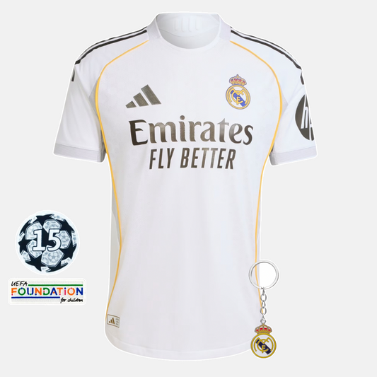 Real Madrid 2025/26 Home Jersey - Player Version