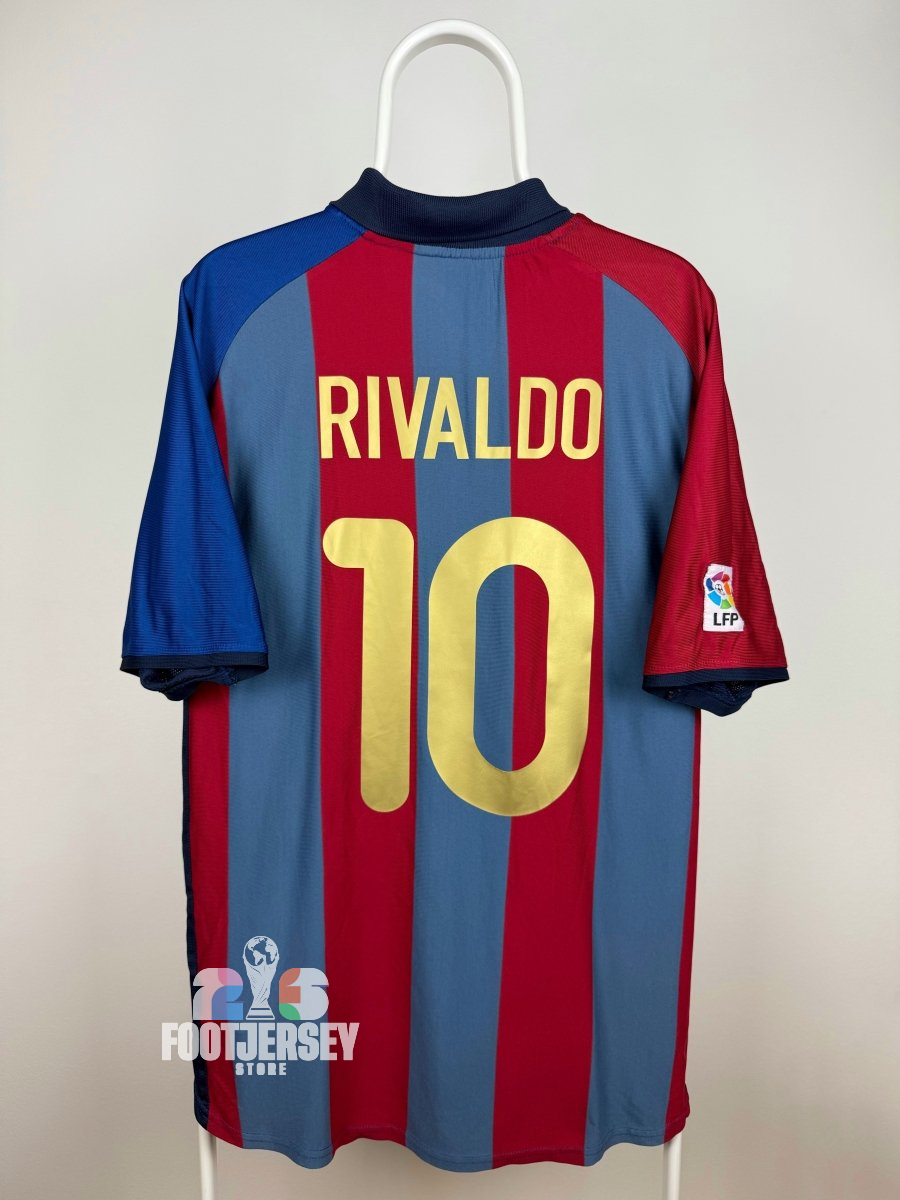 FC Barcelona 2001/02 Home Jersey - Rivaldo