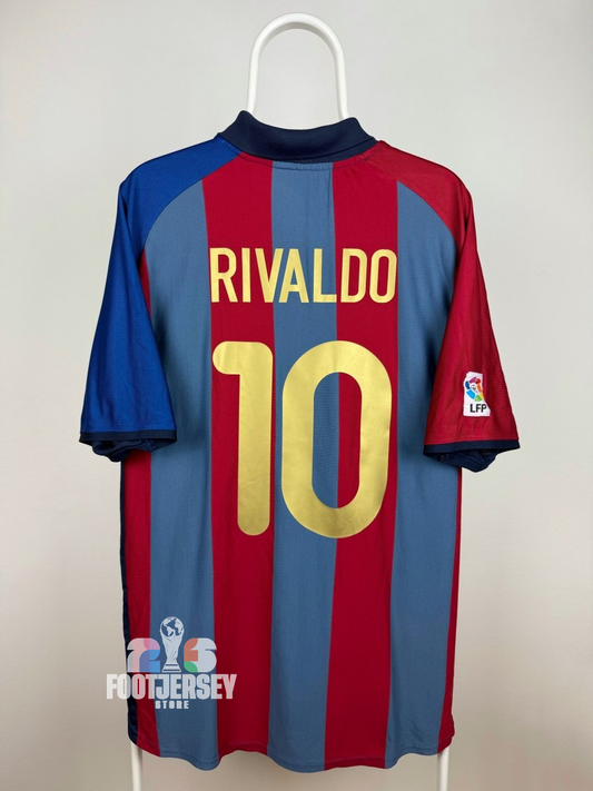 FC Barcelona 2001/02 Home Jersey - Rivaldo